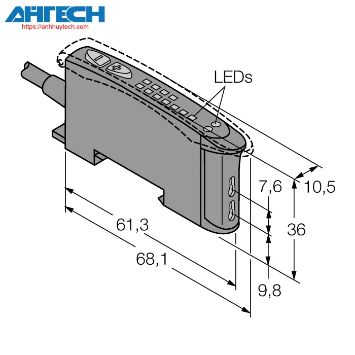 Photoelectric Sensor Turck d10bfpg-w-30