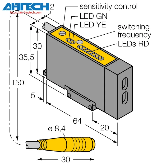 Cảm biến quang Turck d12sp6fphq