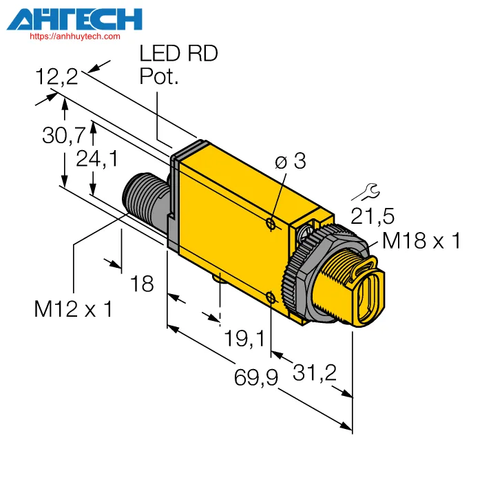 Cảm biến quang Turck miad9fq