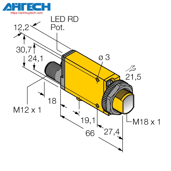 Photoelectric Sensor Turck miad9lvagq