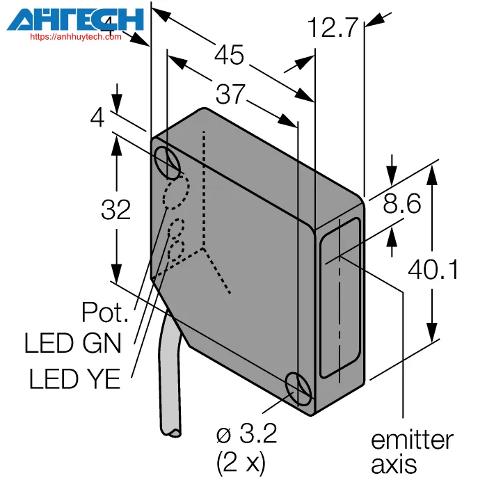Photoelectric Sensor Turck pd45vp6llp