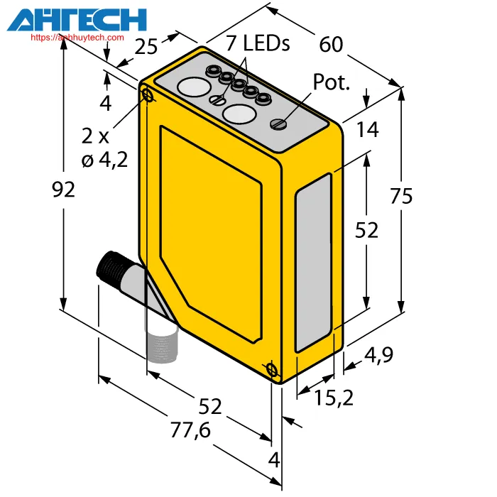 Cảm biến quang Turck q60vr3afv1000q1