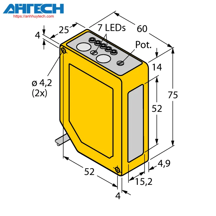 Cảm biến quang Turck q60vr3laf2000