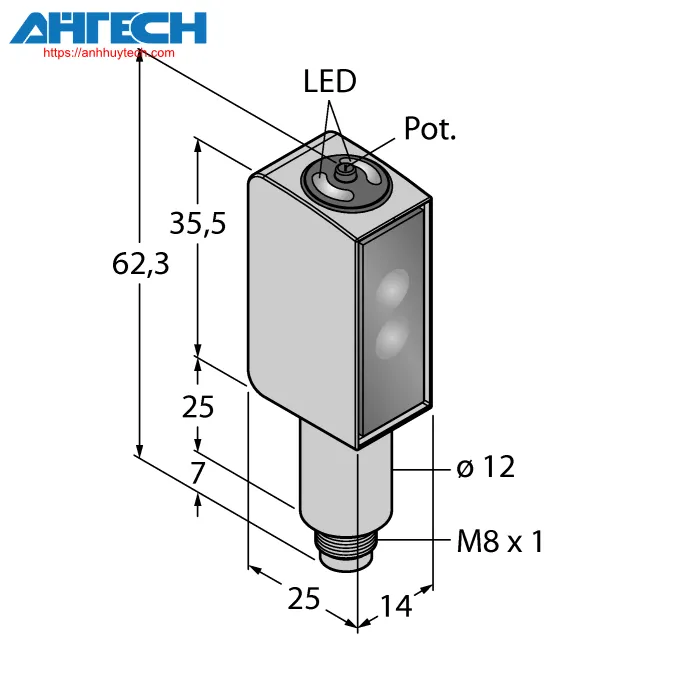 Photoelectric Sensor Turck qmh26vpaf400q7
