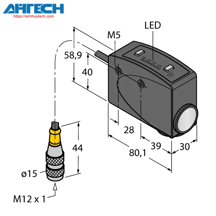 Photoelectric Sensor Turck r58ecrgb1q
