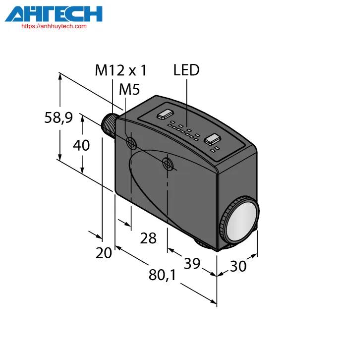 Photoelectric Sensor Turck r58ecrgb1q8