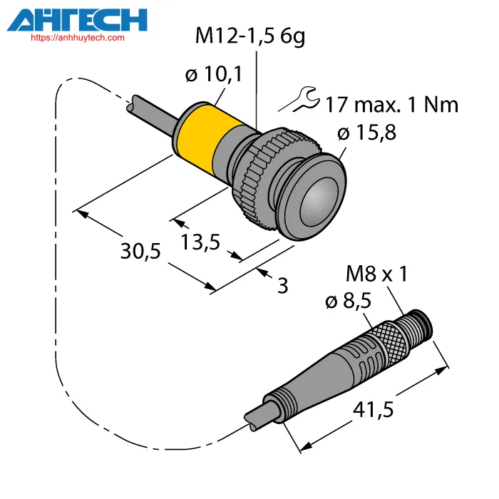 Cảm biến quang Turck sb12trprq3