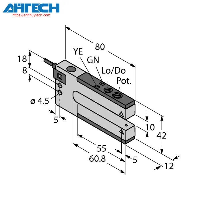 Photoelectric Sensor Turck slm10b6-w-30