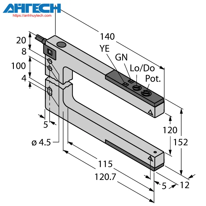 Cảm biến quang Turck slm120b6-w-30
