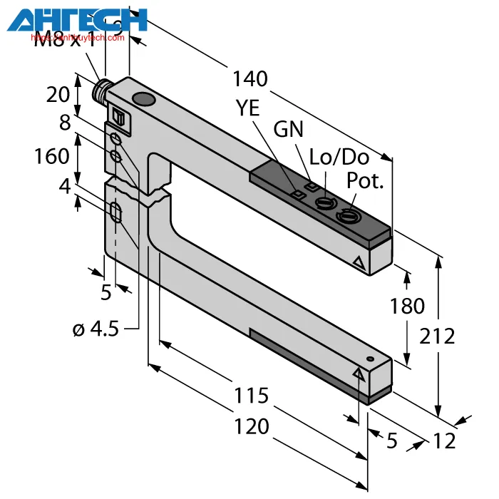 Cảm biến quang Turck slm180p6q