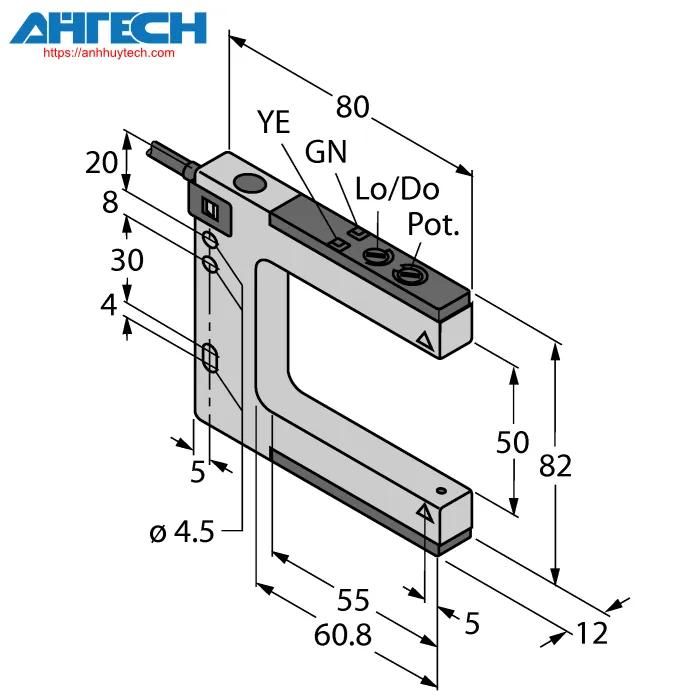 Photoelectric Sensor Turck slm50b6-w-30