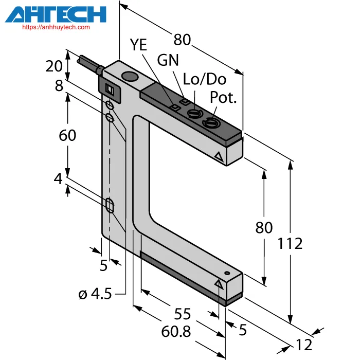Cảm biến quang Turck slm80b6