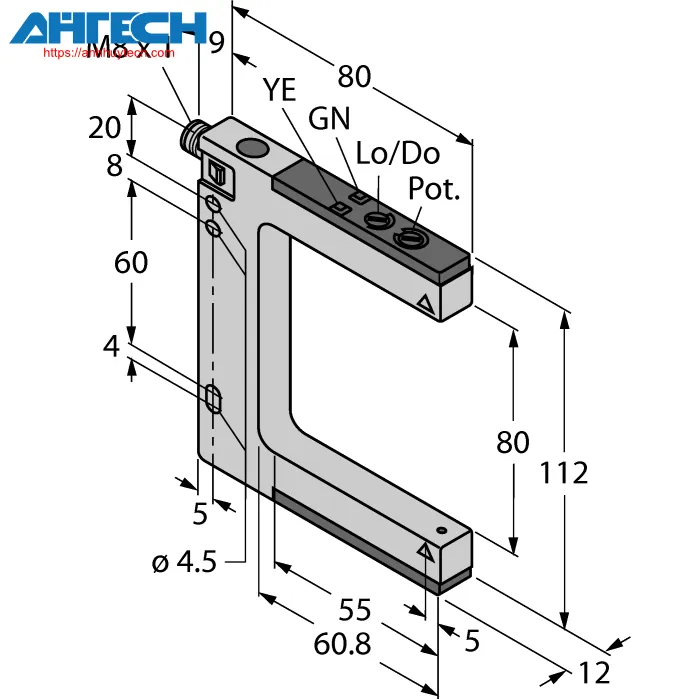 Cảm biến quang Turck slm80b6q