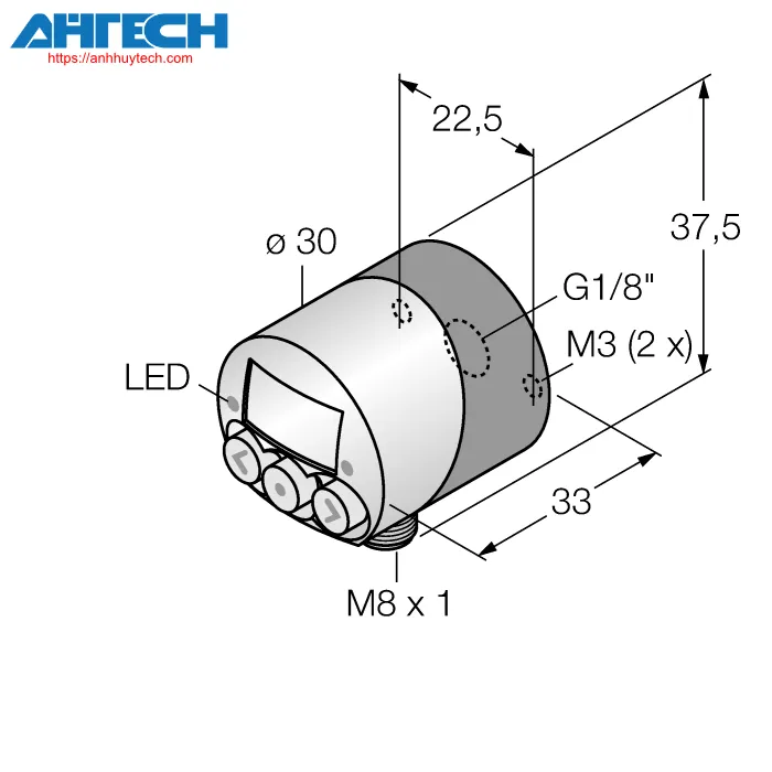 Pressure Sensor Turck pk012r-n12al-2up8x-v1141