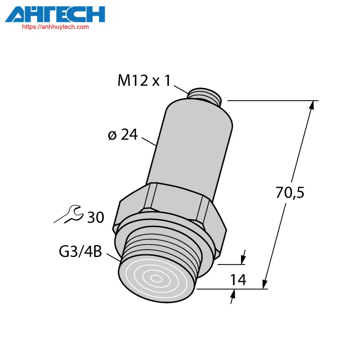 Cảm biến áp suất Turck pt010r-26-li3-h1140
