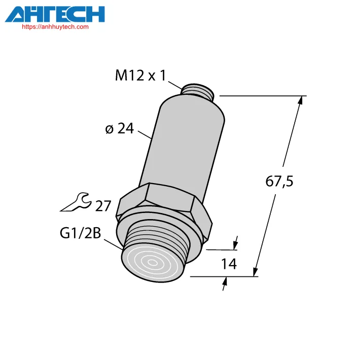 Cảm biến áp suất Turck pt010r-29-li3-h1140
