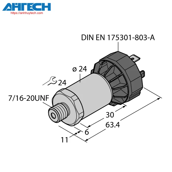 Pressure Sensor Turck pt1000psig-2005-i2-da91-x