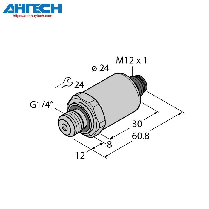 Pressure Sensor Turck pt1000r-2004-i2-h1143