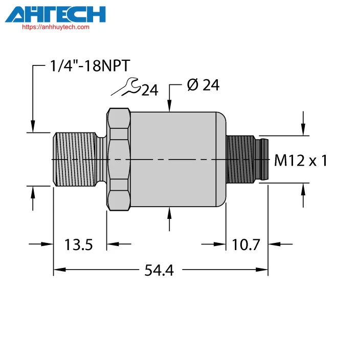 Pressure Sensor Turck pt100psig-1103-i2-h1143