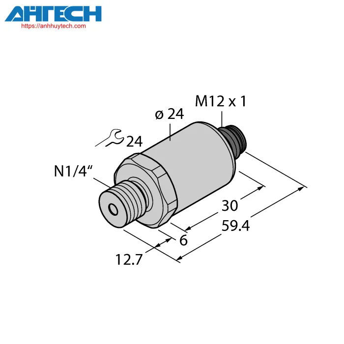 Cảm biến áp suất Turck pt100psig-2003-u3-h1141-x