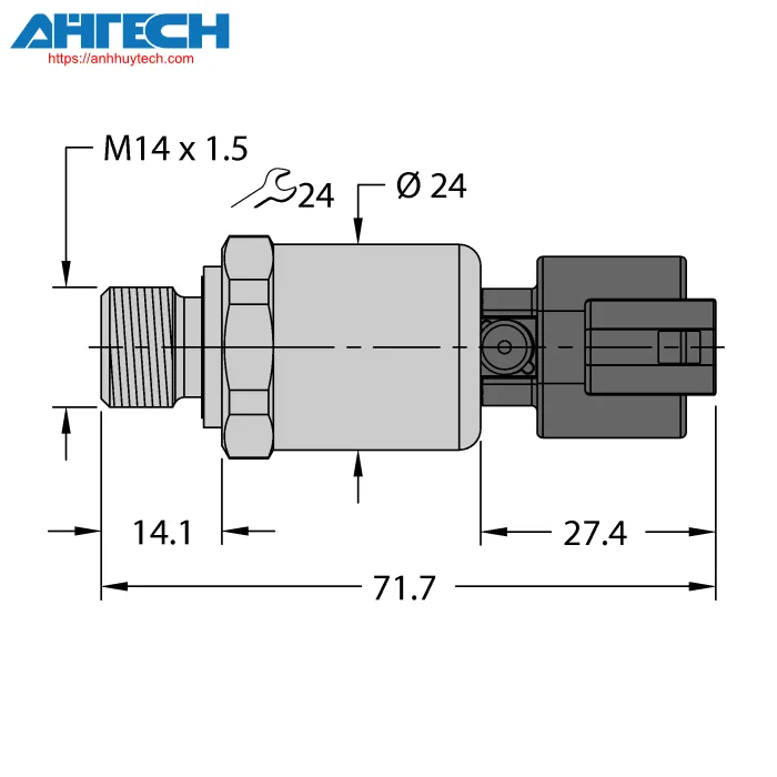 Cảm biến áp suất Turck pt10r-1119-u6-dt043p
