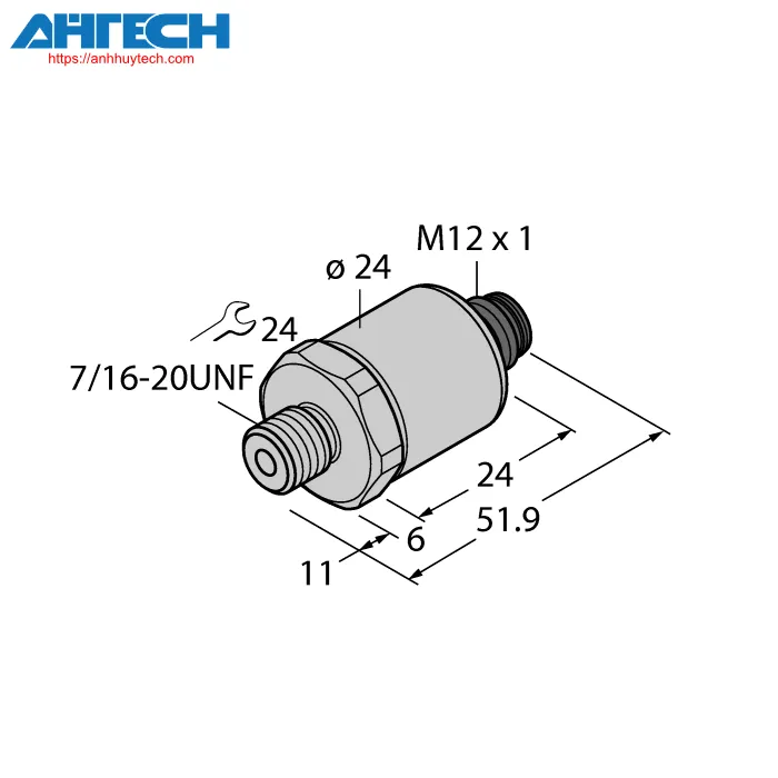 Cảm biến áp suất Turck pt150psig-1005-i2-h1143