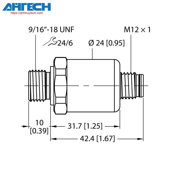 Pressure Sensor Turck pt150psig-1121-i2-h1143