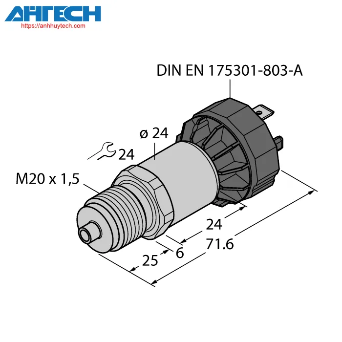 Cảm biến áp suất Turck pt16r-1020-i2-da91-x