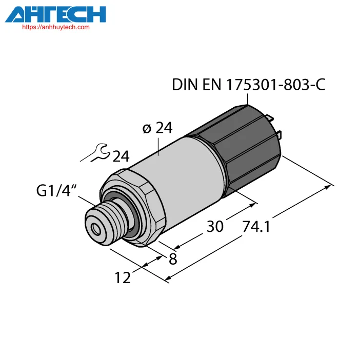 Cảm biến áp suất Turck pt16r-2004-i2-dc91-x