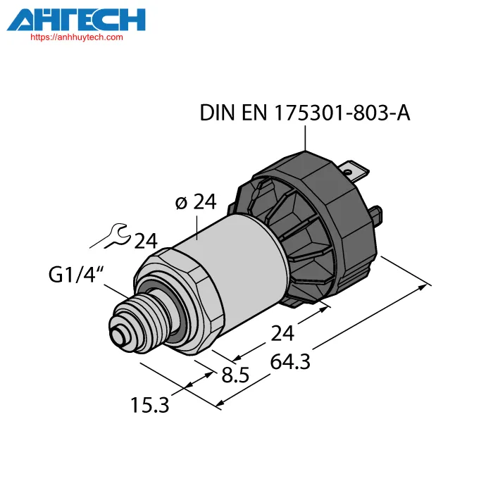 Cảm biến áp suất Turck pt1a-1040-i2-da91