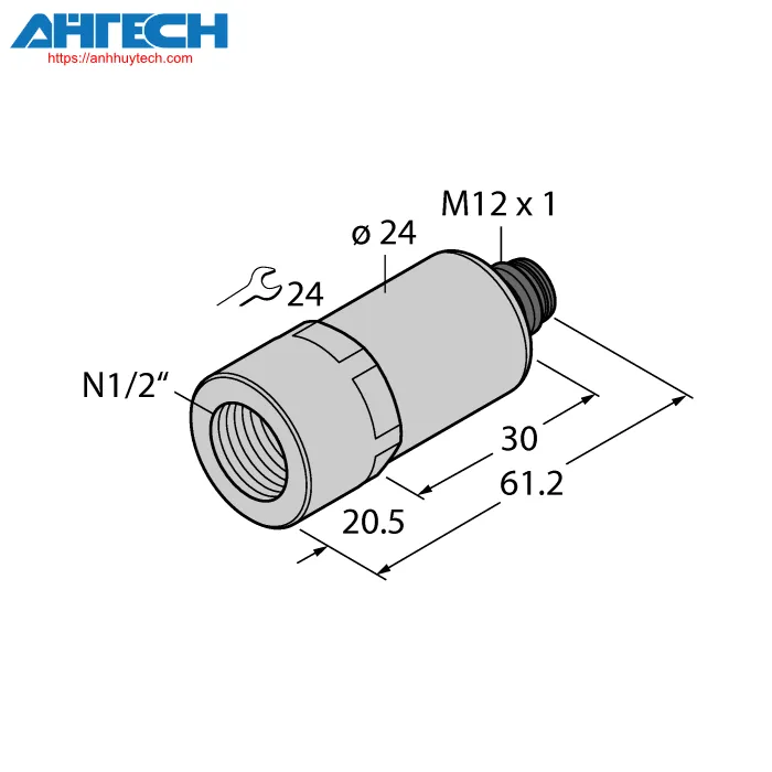 Pressure Sensor Turck pt200psig-2017-i2-h1143-x