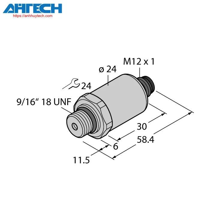 Cảm biến áp suất Turck pt200psig-2021-u3-h1143