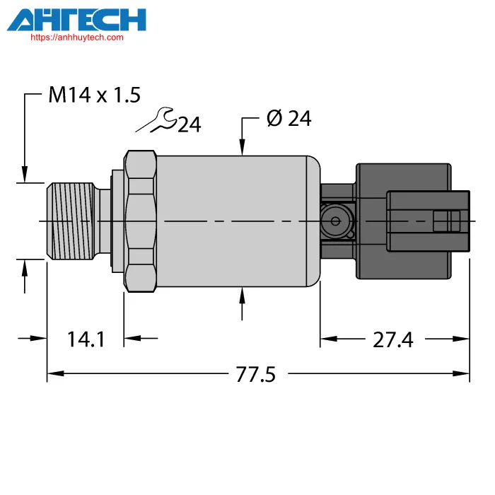 Pressure Sensor Turck pt250r-2119-u6-dt043p