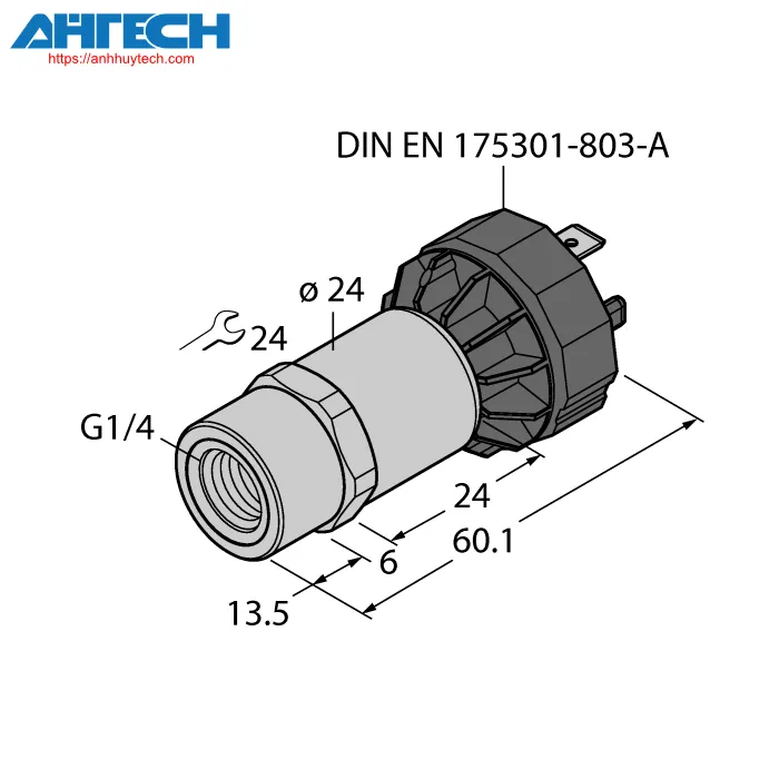Pressure Sensor Turck pt25v-1001-i2-da91