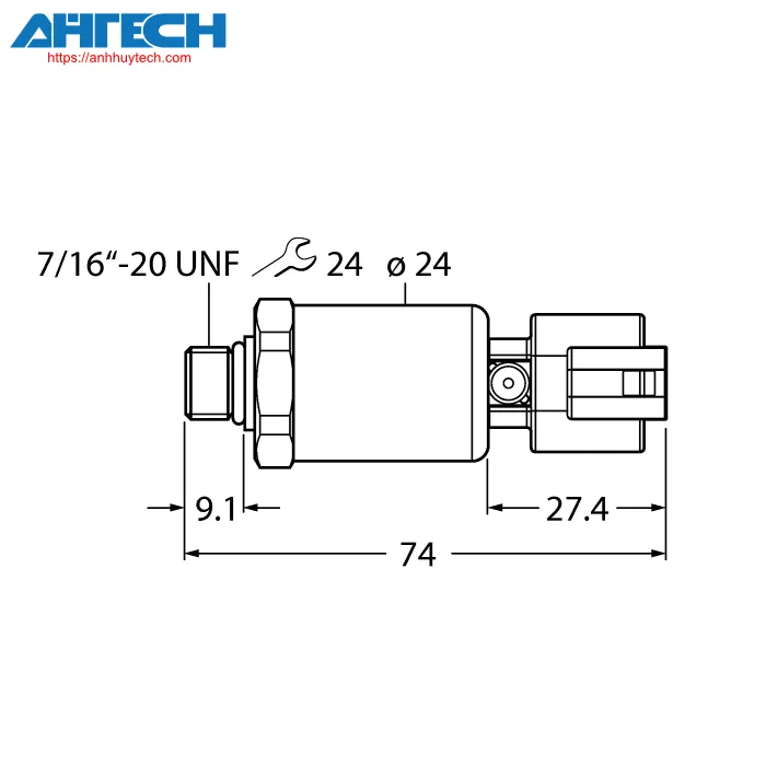 Pressure Sensor Turck pt3000psig-2105-i2-dt043p