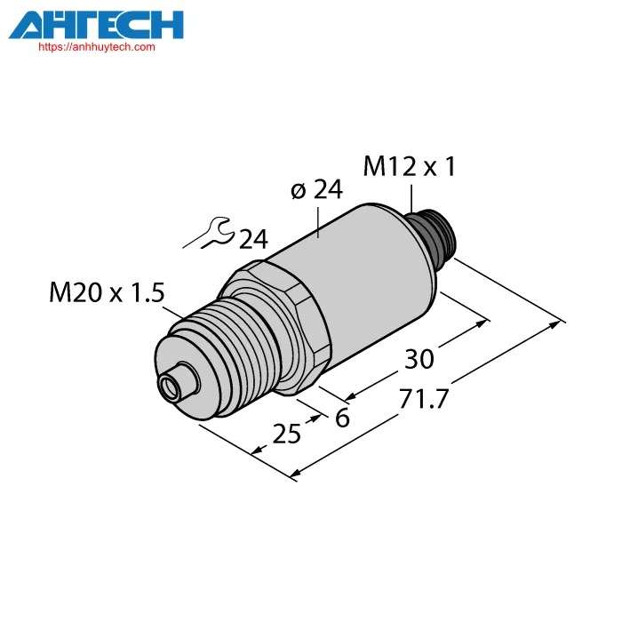 Pressure Sensor Turck pt400r-2020-u3-h1143