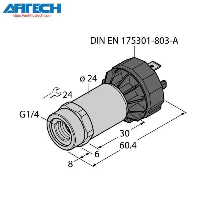 Pressure Sensor Turck pt40r-2001-i2-da91