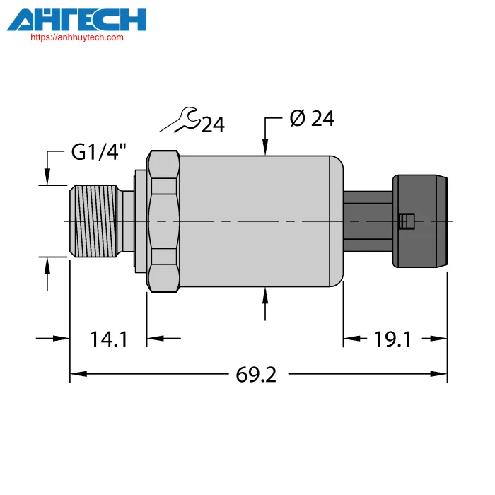 Cảm biến áp suất Turck pt40r-2104-u6-mp11