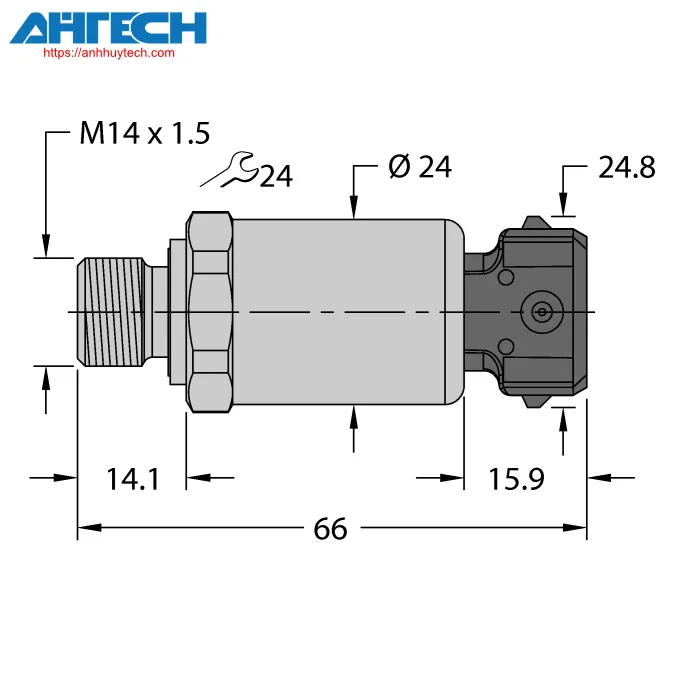 Pressure Sensor Turck pt600r-2119-i2-amp3j1