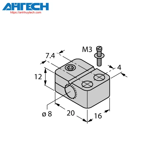 Phụ kiện cảm biến Turck bst-08b