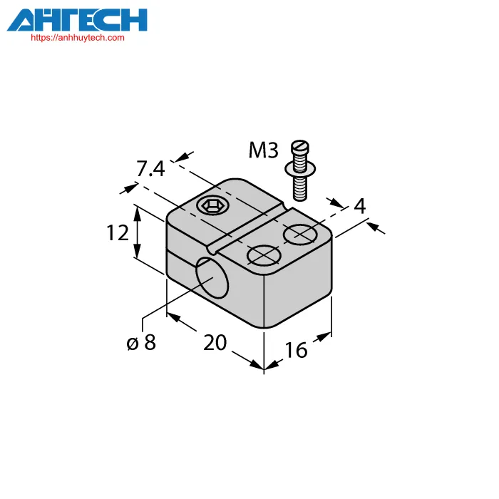 Phụ kiện cảm biến Turck bst-08n