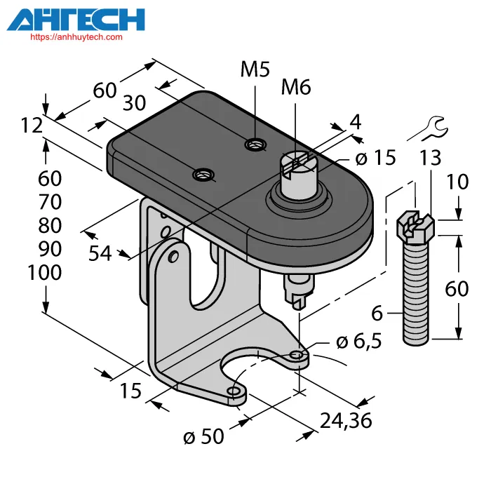 Phụ kiện cảm biến Turck bts-dsu35-zf05-m6