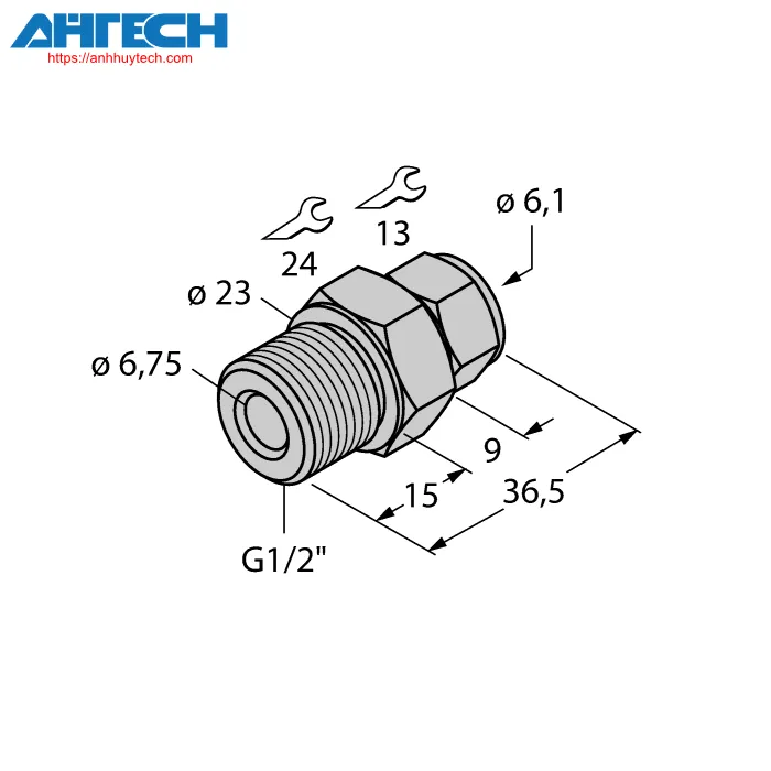 Phụ kiện cảm biến Turck cf-m-6-g1-2-a4