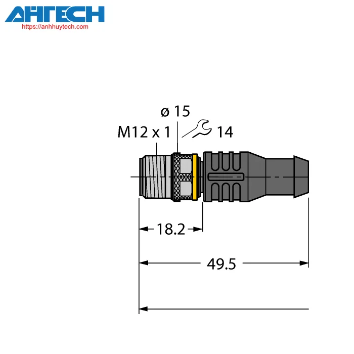 Phụ kiện cảm biến Turck iol-com-3m