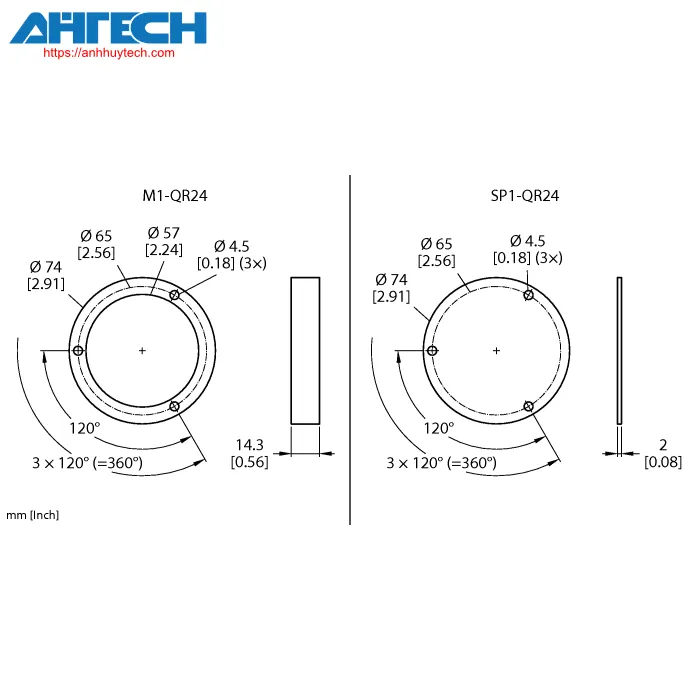 Phụ kiện cảm biến Turck m2-qr24