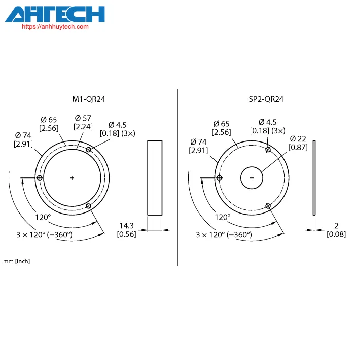 Phụ kiện cảm biến Turck m3-qr24