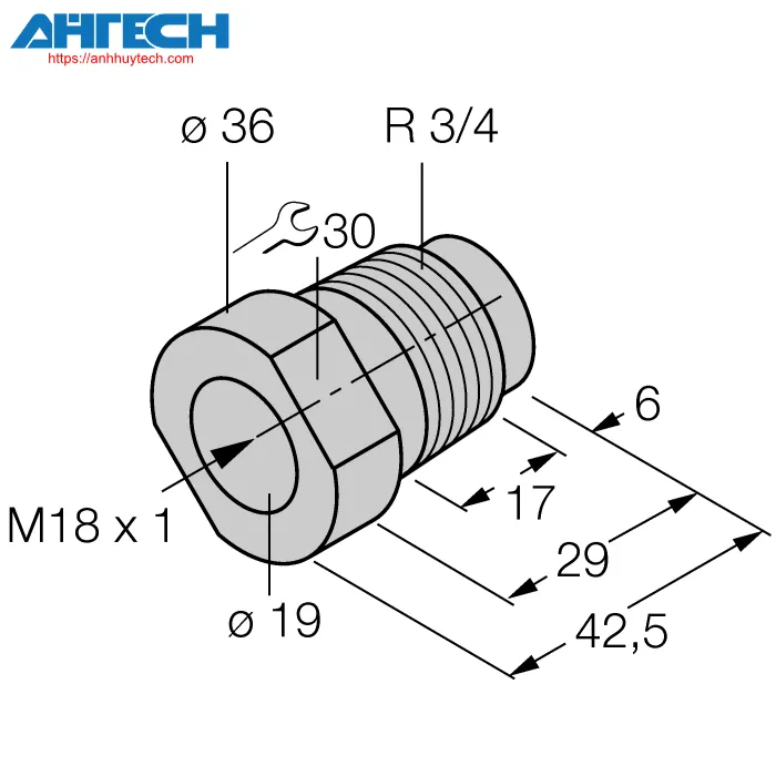 Phụ kiện cảm biến Turck map-m18