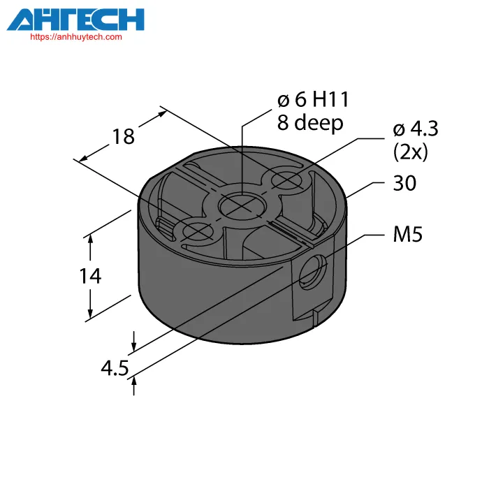 Phụ kiện cảm biến Turck p1-ri-qr20