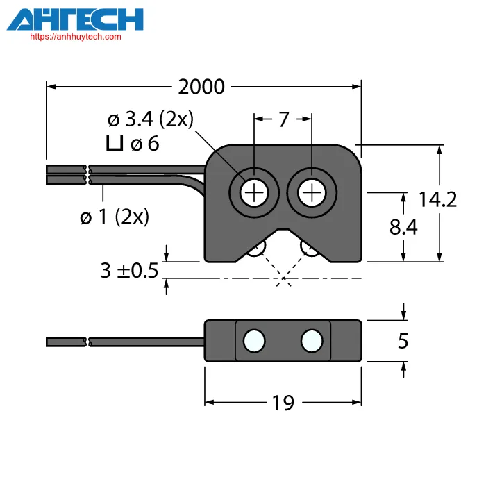 Phụ kiện cảm biến Turck p12-c1