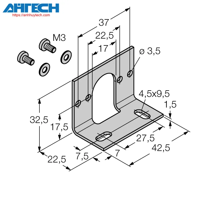 Phụ kiện cảm biến Turck pk-n-mz-002